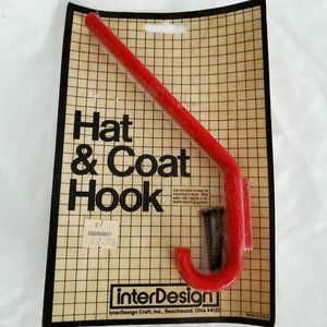 COPY - 1980s InterDesign Red Plastic Hat and Coat…